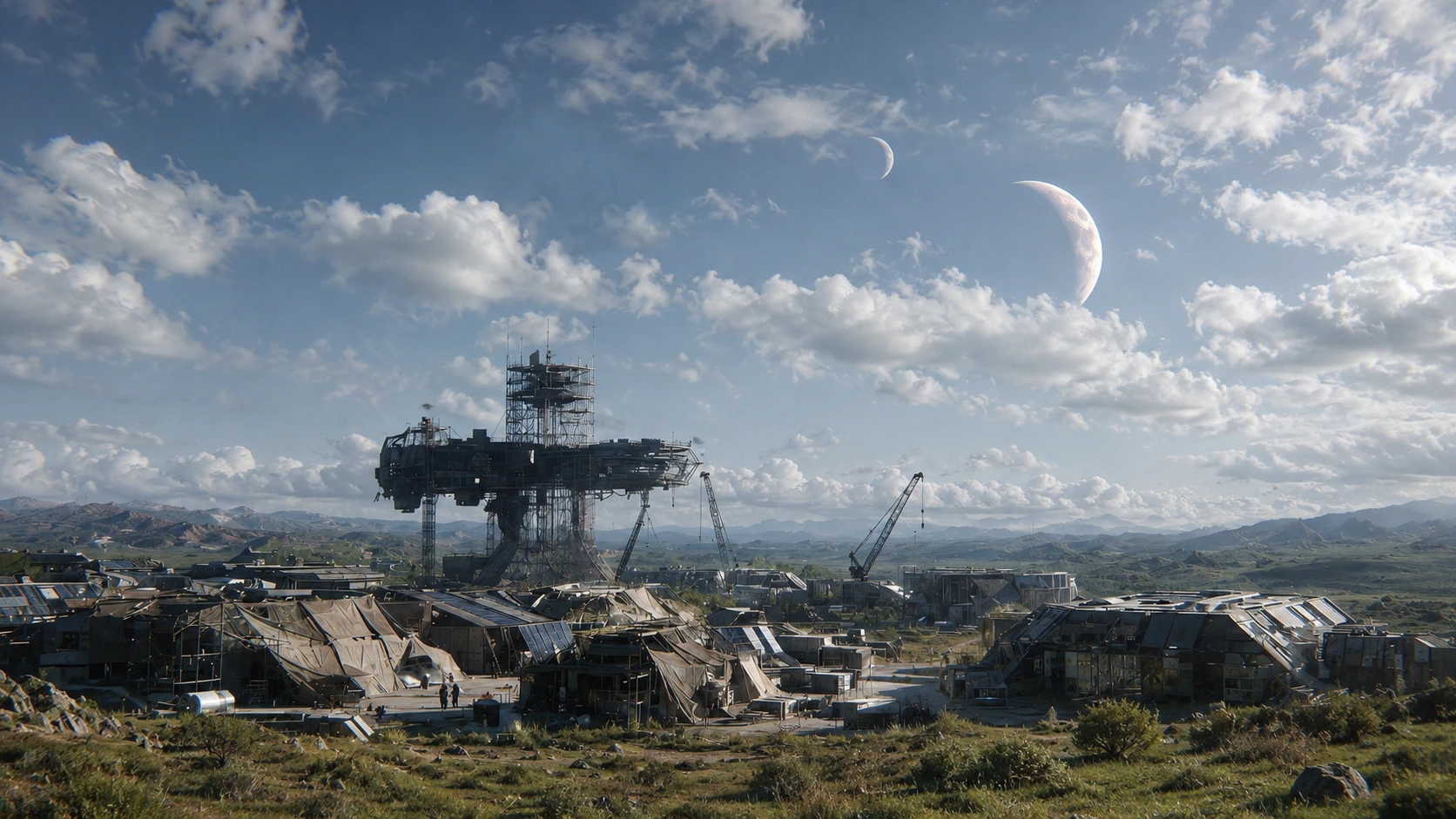 New Hope, the first permanent human city on Novaterra