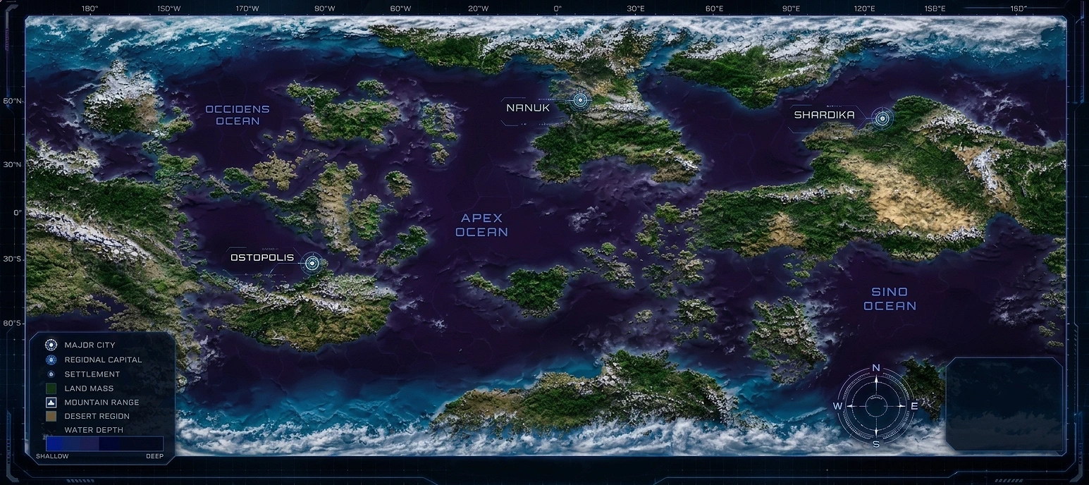 Surface map of Dubheasa Prime