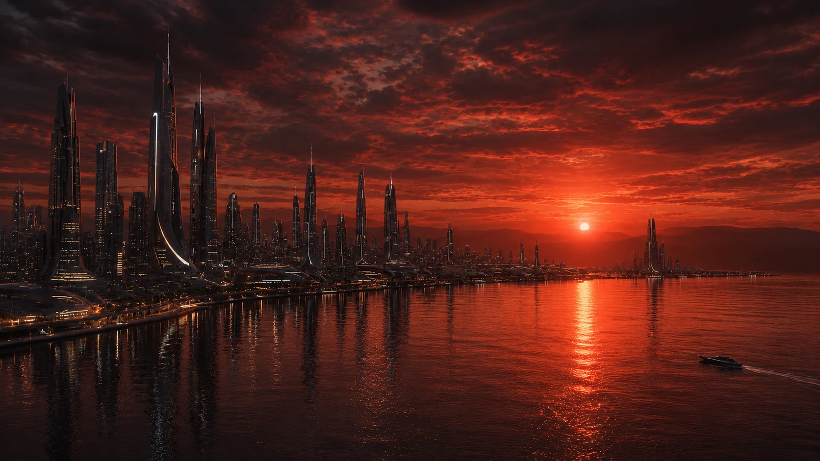Duskfall's skyline on Vesper